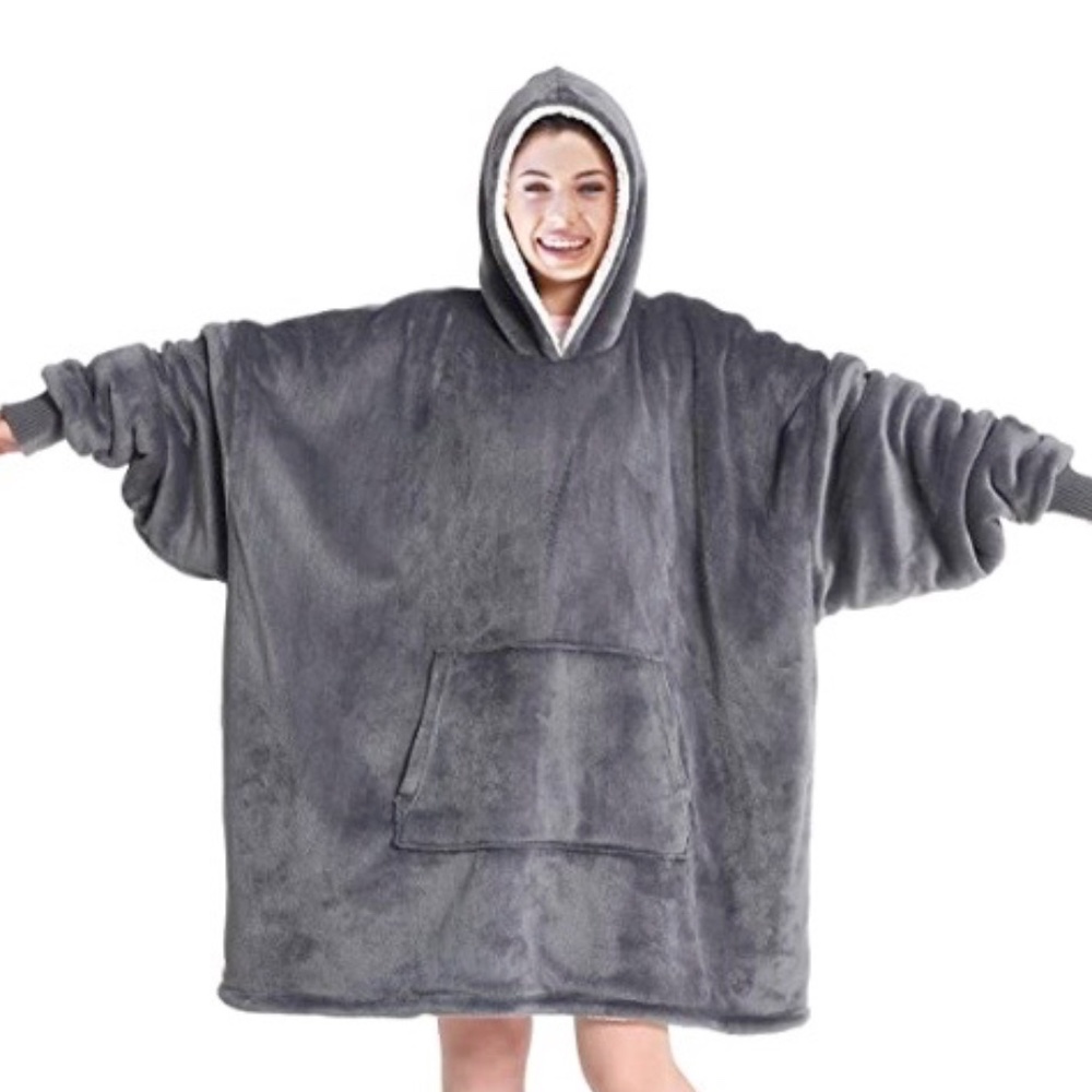 Grey Blanket Hoodie